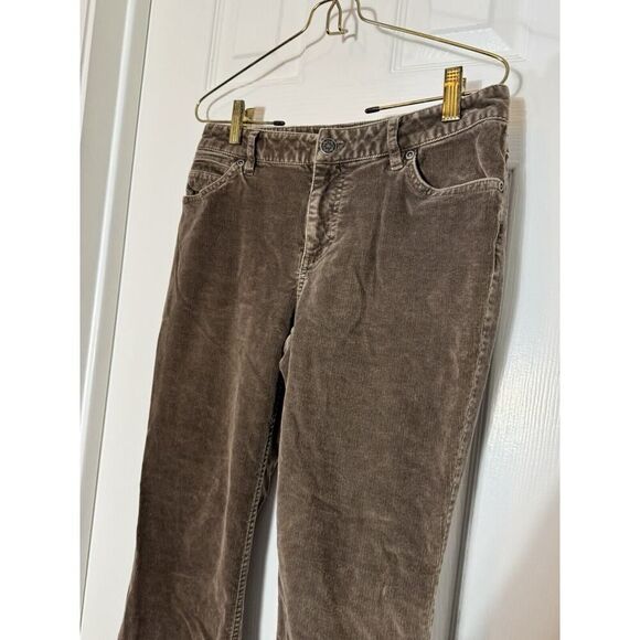 J. JILL Women's Corduroy Pants Size 2 Brown Cotton Stretch Boot Cut Clean Girl - Picture 2 of 5